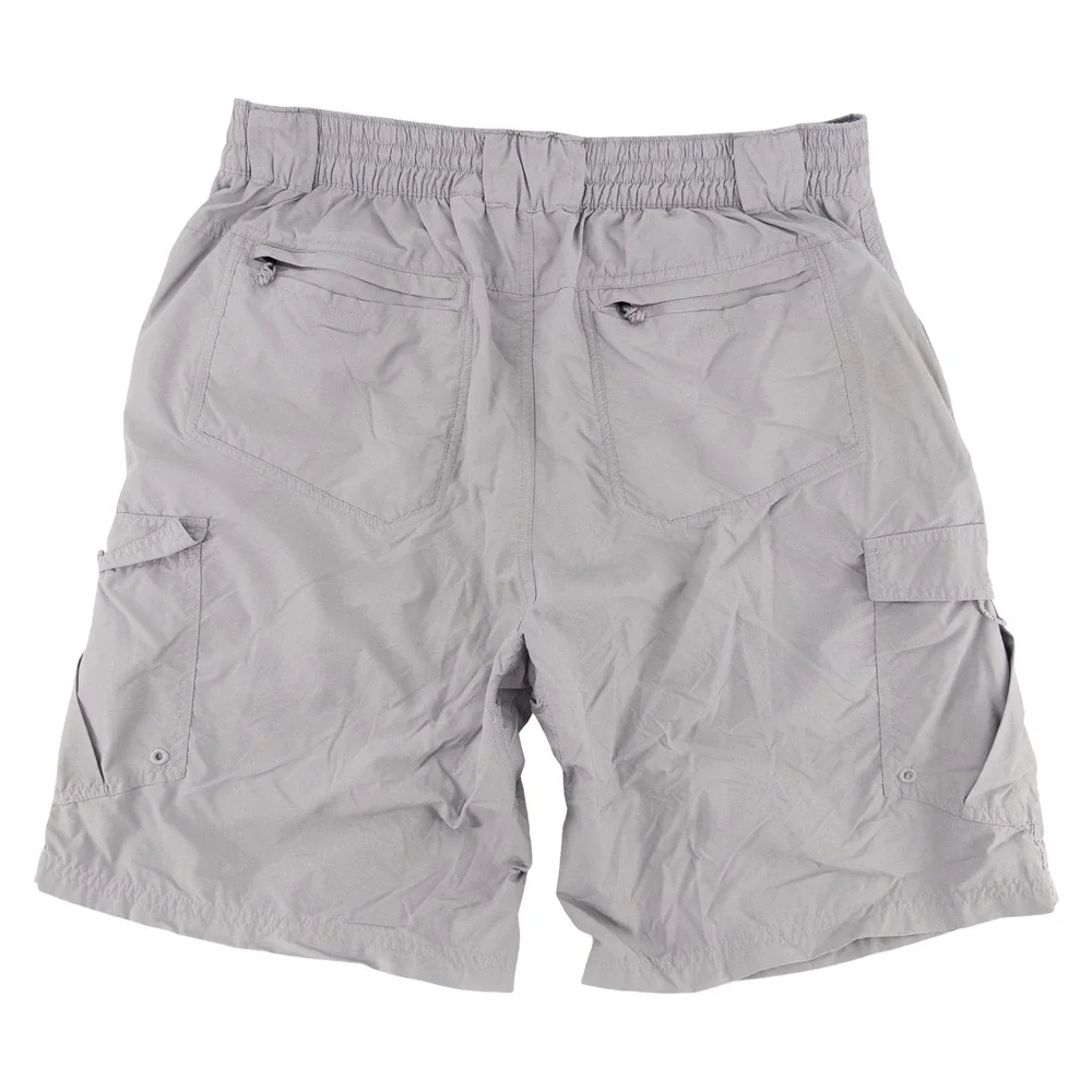 Cabelas Mens Large Guidewear Cargo Shorts Gray Nylon Lightweight Hiking Gorpcore